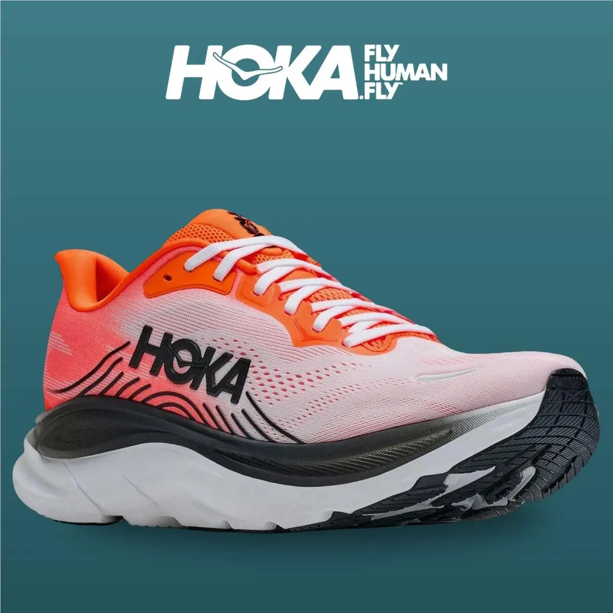 Hoka shoes - Clifton 11 - Clifton - 1176572-NNTN - Neon Tangerine/Frost 15