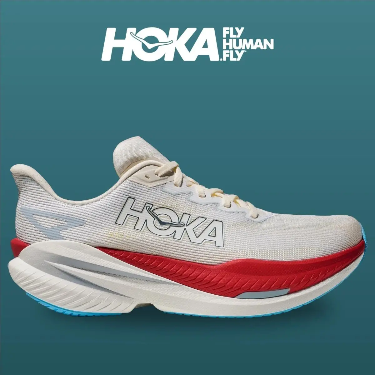 Hoka shoes - Mach X 3 - Mach - 1168720-WBS - White/Alabaster 8