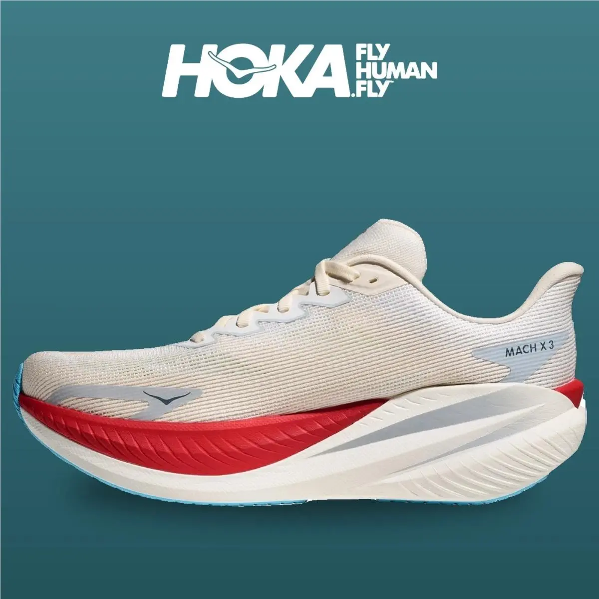 Hoka shoes - Mach X 3 - Mach - 1168720-WBS - White/Alabaster 11