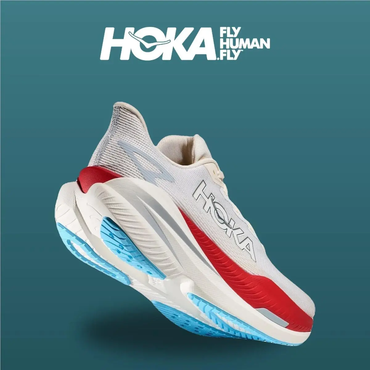 Hoka shoes - Mach X 3 - Mach - 1168720-WBS - White/Alabaster 15