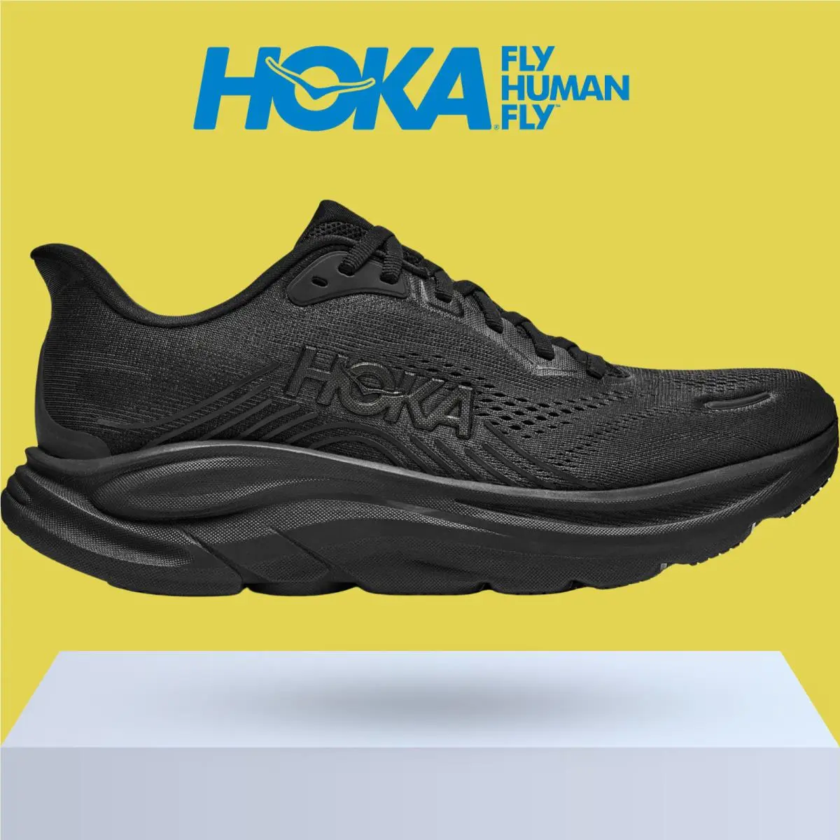 Hoka shoes - Hoka One One Clifton 11 - Black/Black 4