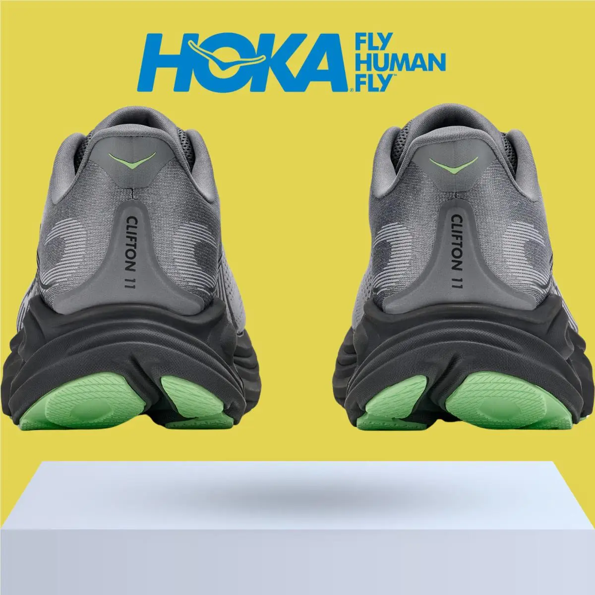 Hoka shoes - Hoka One One Clifton 11 - Black/Black 16