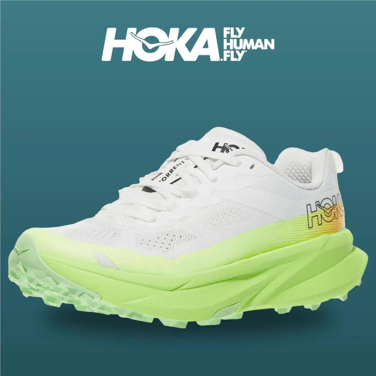 Hoka shoes - Torrent 5 - Torrent - 1176634-FYZ - Frost/Neon Yuzu 0