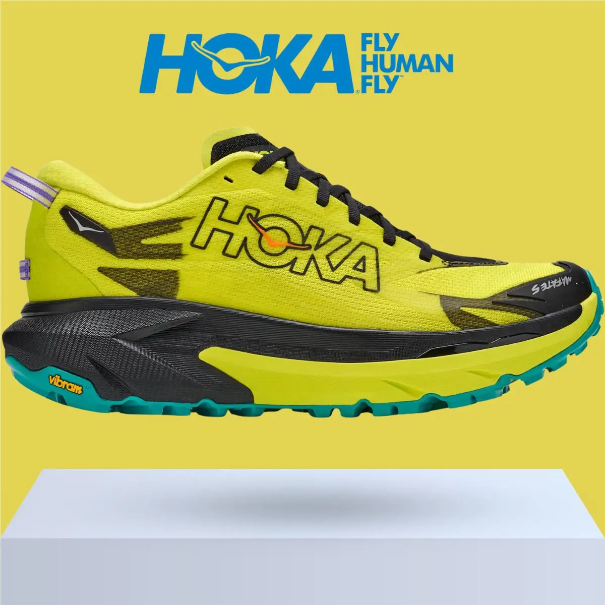 Hoka shoes - Hoka One One Mafate 5 - Black/Hoka Citrus 4