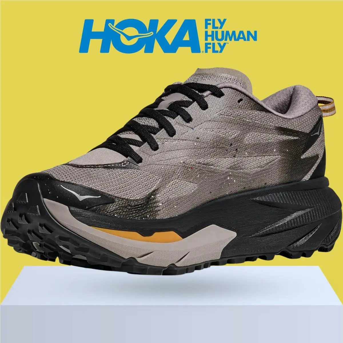 Hoka shoes - Hoka One One Mafate 5 - Black/Hoka Citrus 10