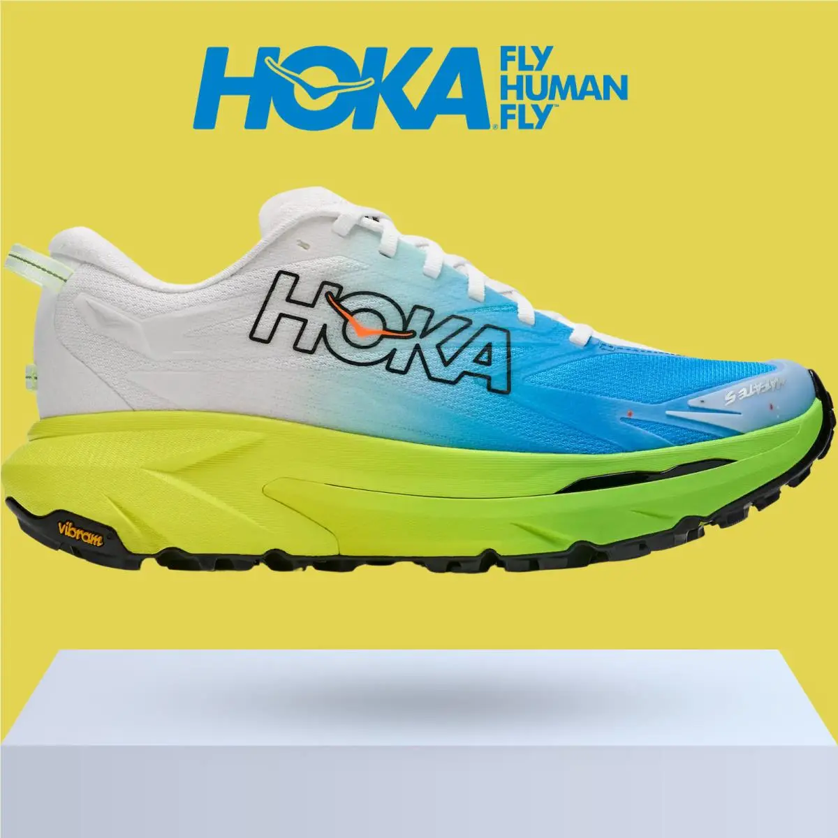 Hoka shoes - Hoka One One Mafate 5 - Black/Hoka Citrus 14