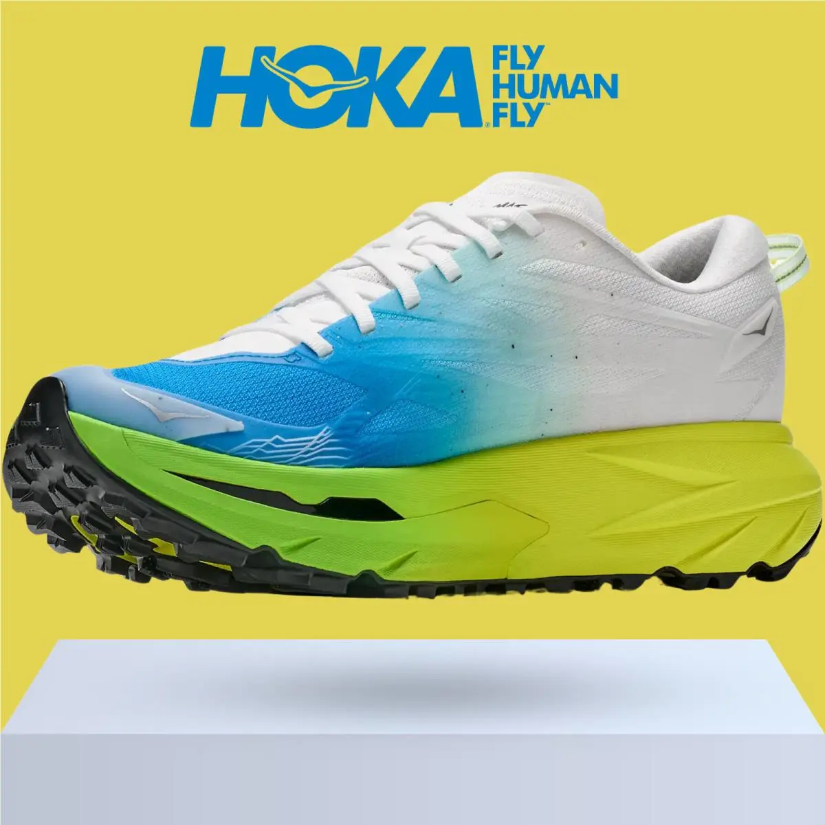 Hoka shoes - Hoka One One Mafate 5 - Black/Hoka Citrus 15