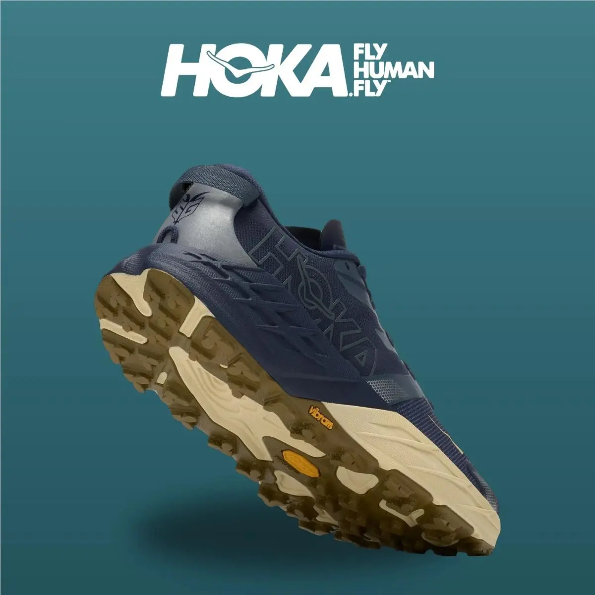 Hoka shoes - Speedgoat 7 - Speedgoat - 1171928-VRL - Varsity Navy/Barley Flour 3