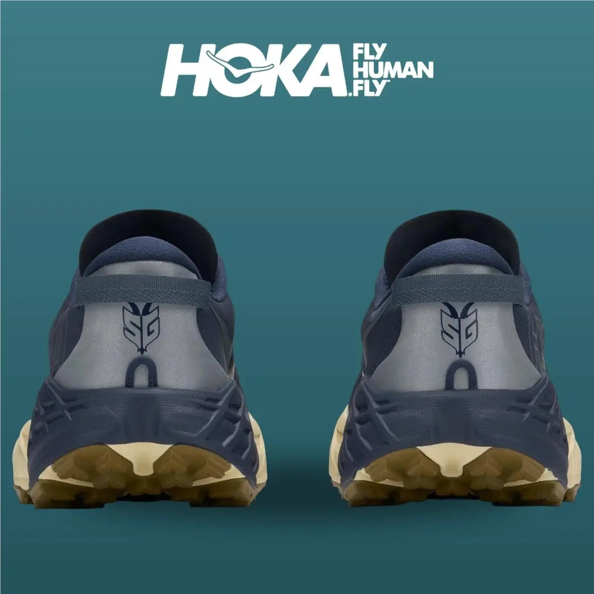 Hoka shoes - Speedgoat 7 - Speedgoat - 1171928-VRL - Varsity Navy/Barley Flour 15