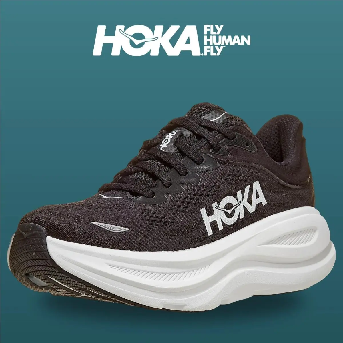Hoka shoes - HOKA Bondi 9 Wide - Bondi Wide - 1162012-BWHT - Black/White 7