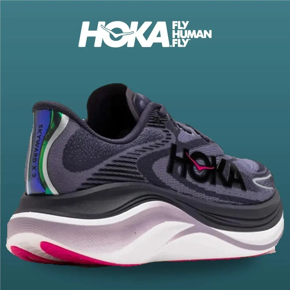 Hoka shoes - Skyward X 2 - Skyward - 1171926-SGNF - Squid Ink/Neon Nebula 11