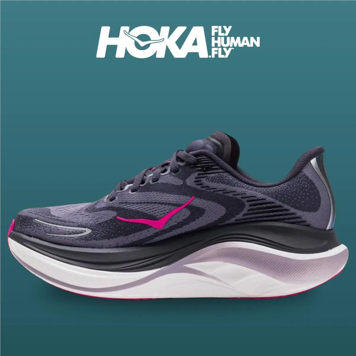 Hoka shoes - Skyward X 2 - Skyward - 1171926-SGNF - Squid Ink/Neon Nebula 7