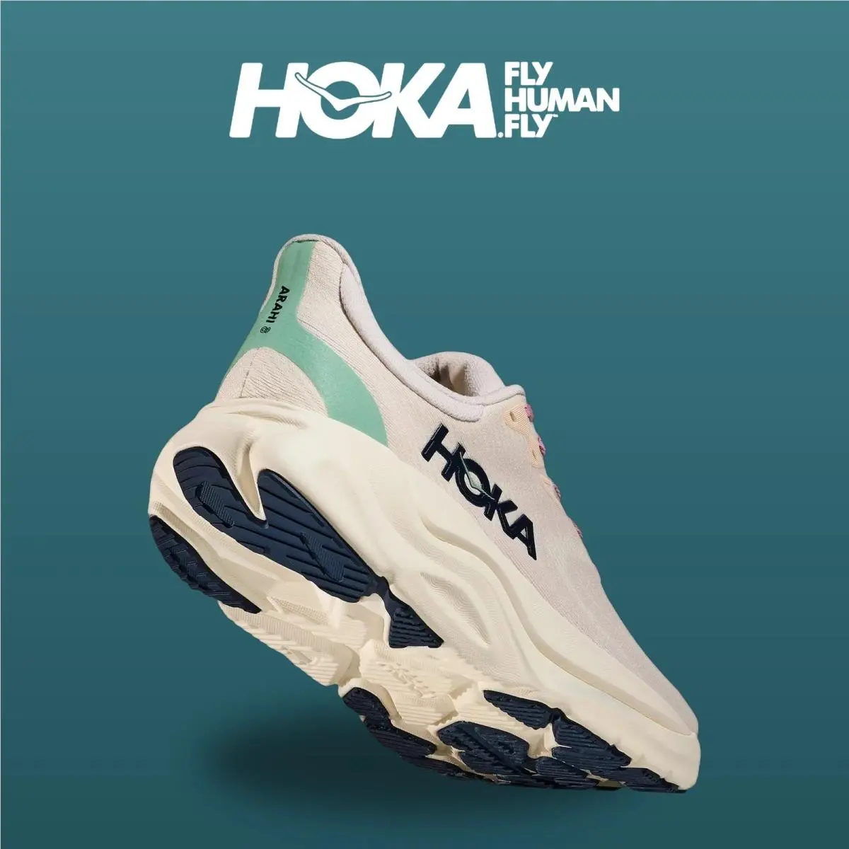 Hoka shoes - Arahi 8 - Arahi - 1168691-RCRM - Rose Cream/Alabaster 17