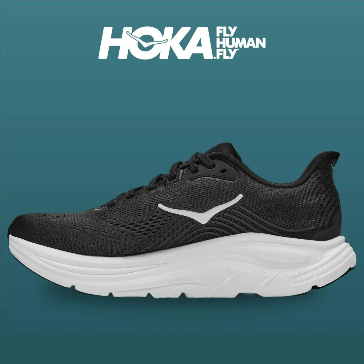 Hoka shoes - Clifton 11 - Clifton - 1176572-BWHT - Black/White 11