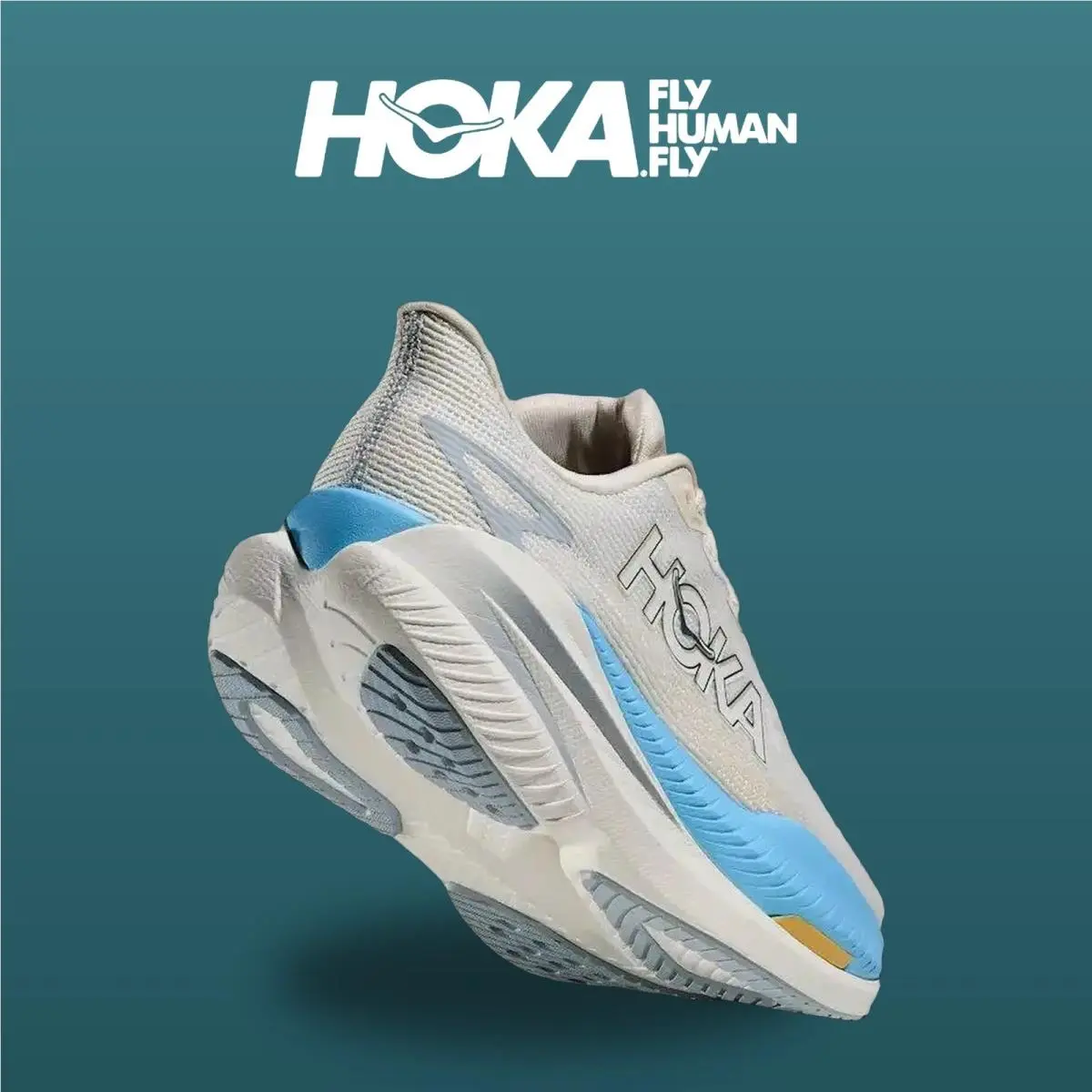 Hoka shoes - Mach X 3 - Mach - 1168721-WBS - White/Alabaster 1