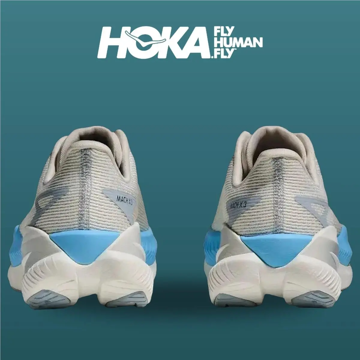 Hoka shoes - Mach X 3 - Mach - 1168721-WBS - White/Alabaster 9