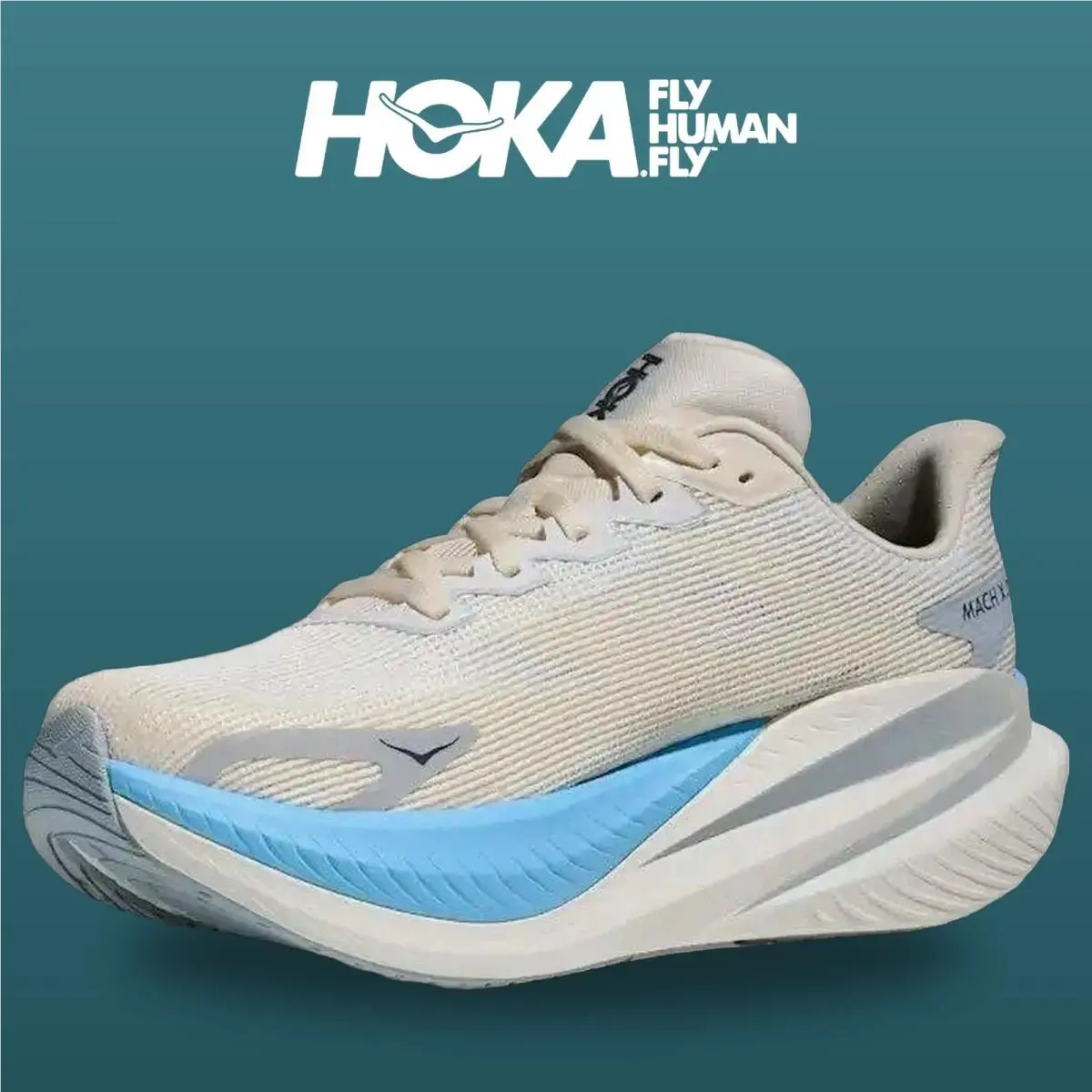 Hoka shoes - Mach X 3 - Mach - 1168721-WBS - White/Alabaster 10