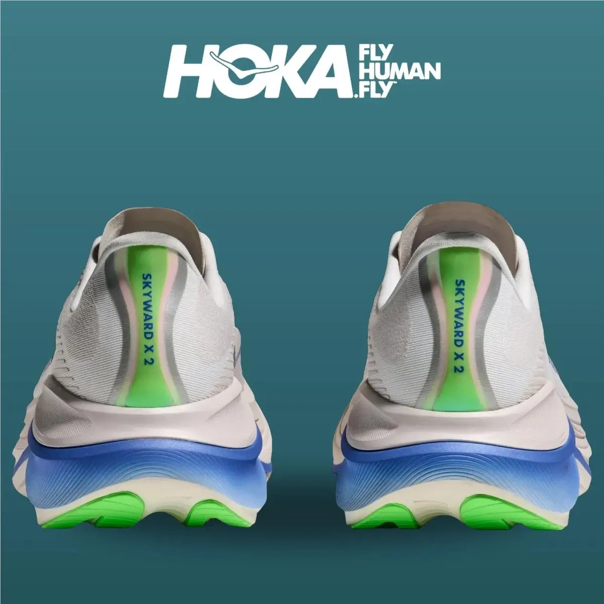 Hoka shoes - Skyward X 2 - Skyward - 1171925-GTCB - Grout/Cobalt 16