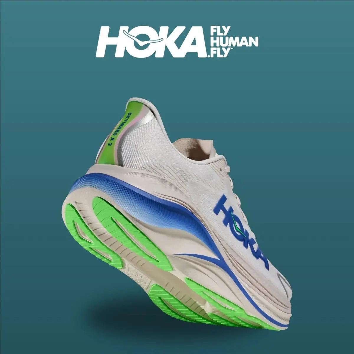 Hoka shoes - Skyward X 2 - Skyward - 1171925-GTCB - Grout/Cobalt 19