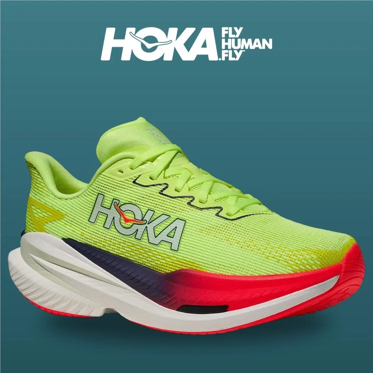 Hoka shoes - Mach X 3 - Mach - 1168721-NZS - Neon Yuzu/Squid Ink 13