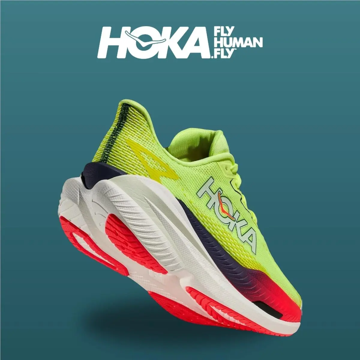 Hoka shoes - Mach X 3 - Mach - 1168721-NZS - Neon Yuzu/Squid Ink 15