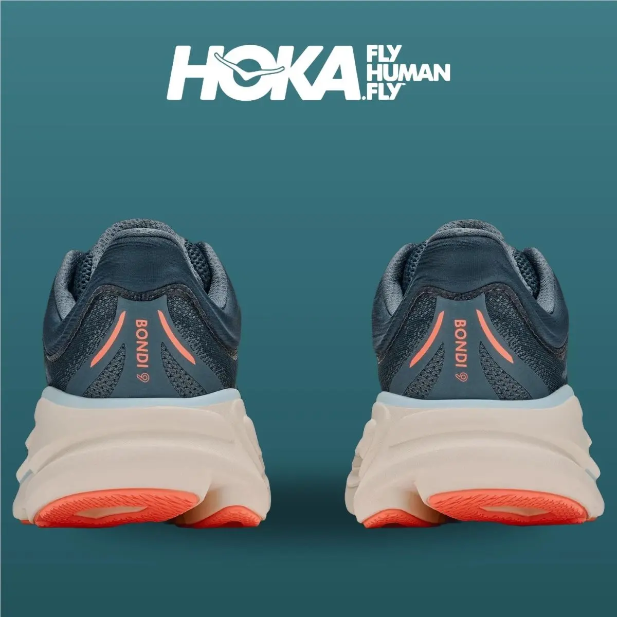 Hoka shoes - Bondi 9 - Bondi - 1162012-FDNV - Faded Navy/Slate Blue 12
