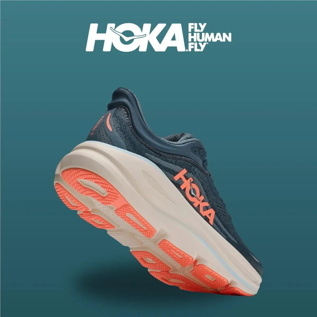 Hoka shoes - Bondi 9 - Bondi - 1162012-FDNV - Faded Navy/Slate Blue 15