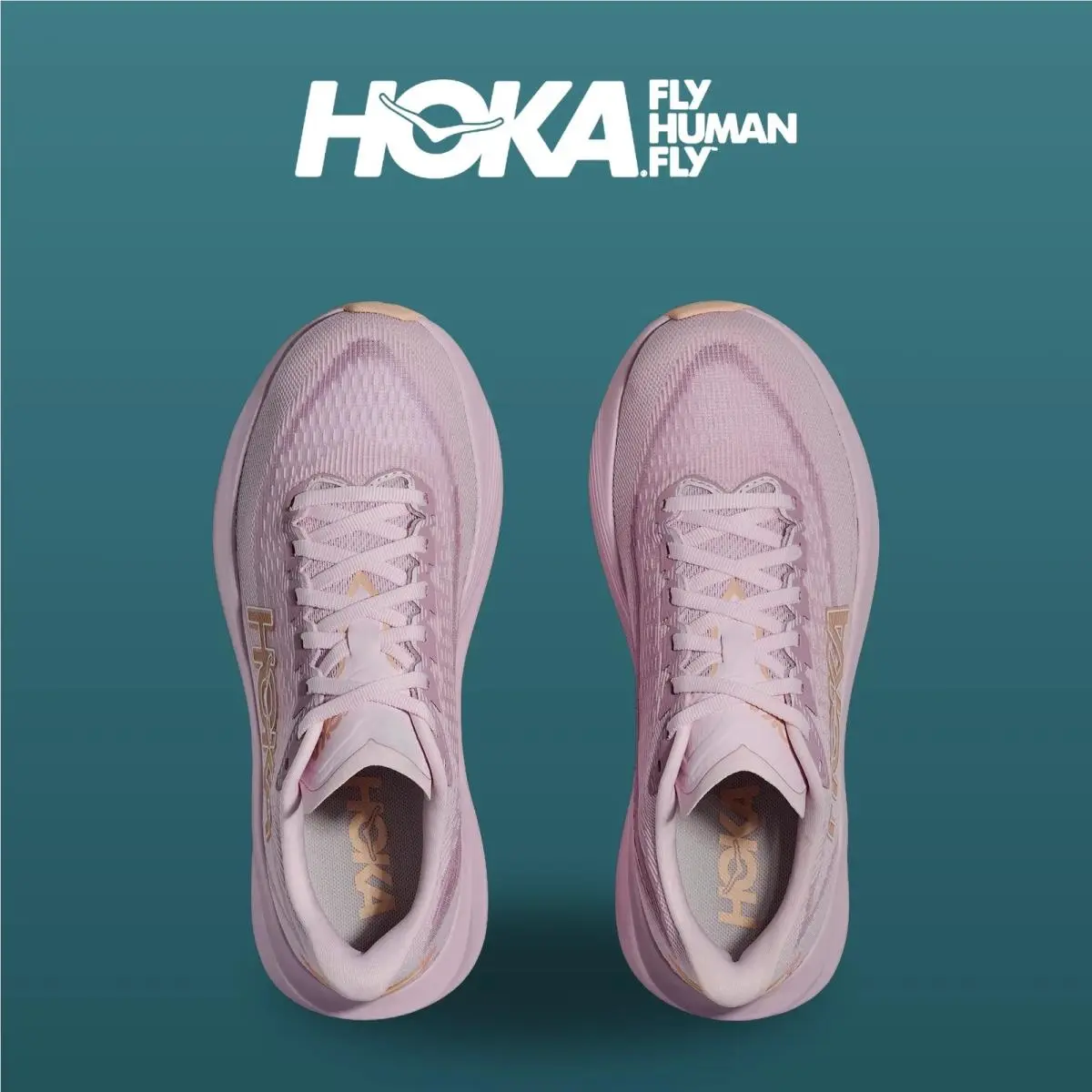 Hoka shoes - Mach 7 - Mach - 1171938-LRMT - Lilac Cream/Tangerine Glow 9