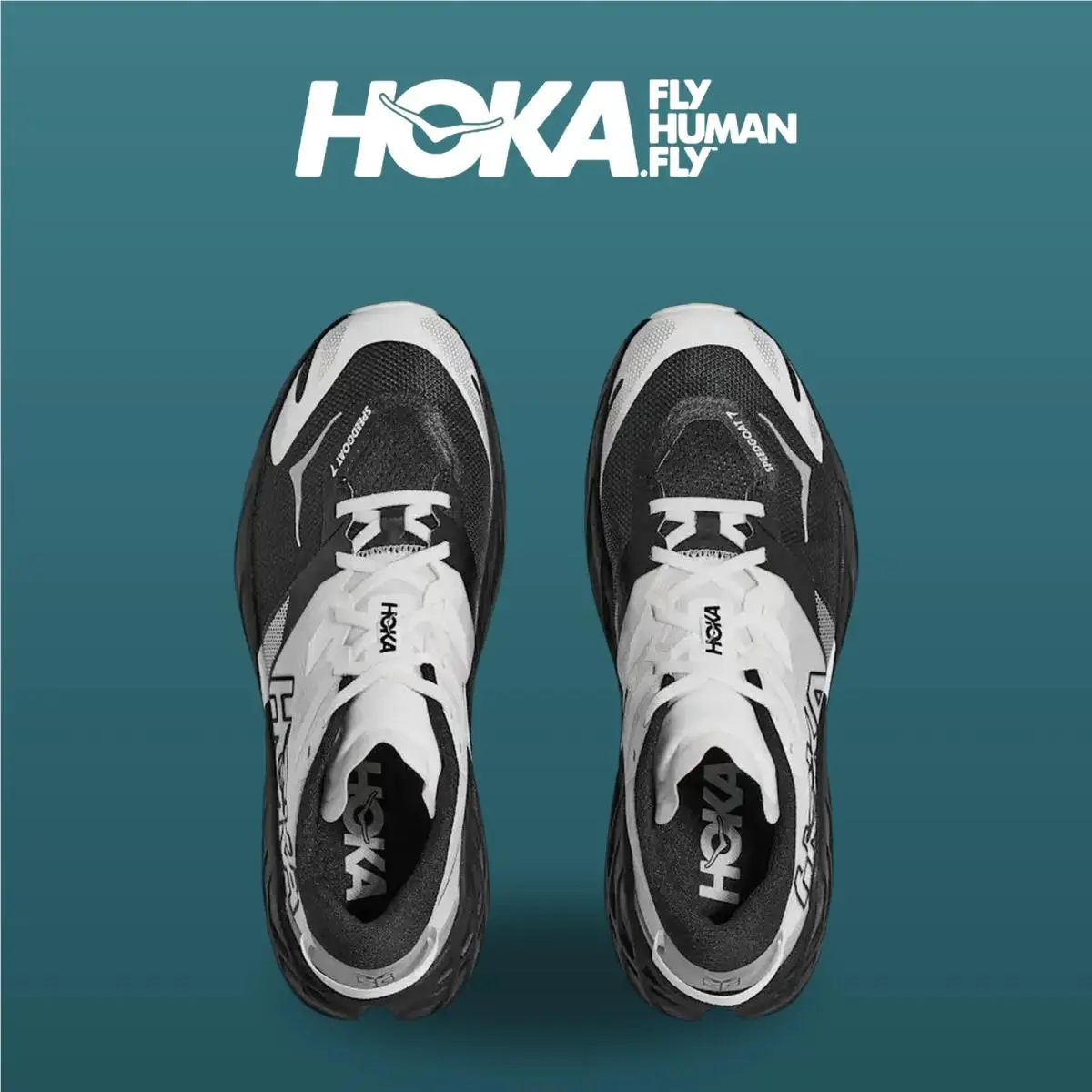 Hoka shoes - HOKA Speedgoat 7 Wide - Speedgoat Wide - 1171928-BWHT - Black/White 0