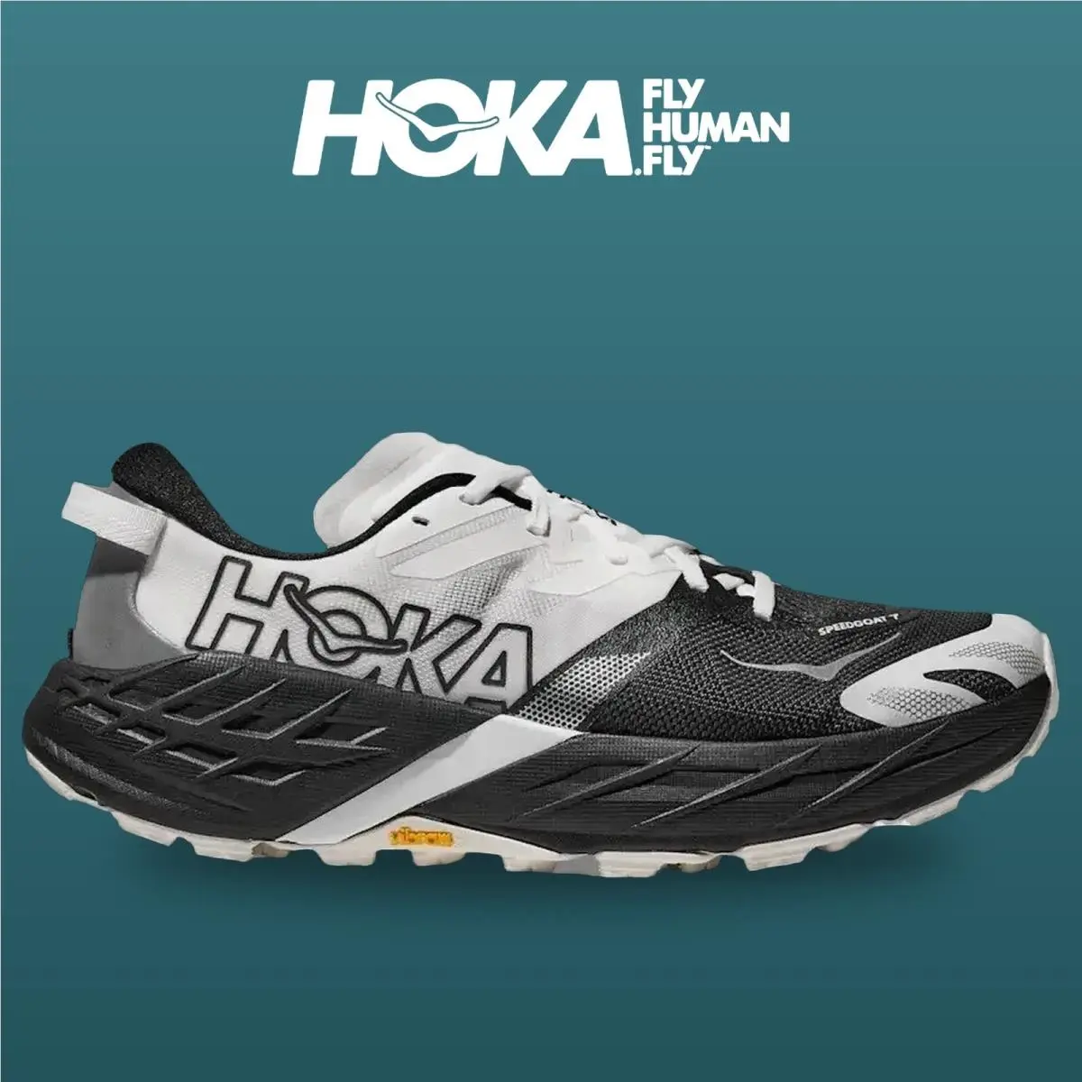Hoka shoes - HOKA Speedgoat 7 Wide - Speedgoat Wide - 1171928-BWHT - Black/White 6
