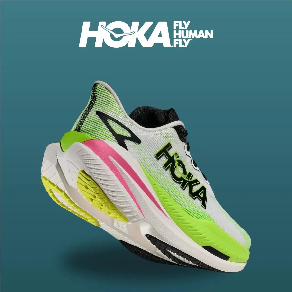 Hoka shoes - Mach X 3 - Mach - 1168721-WNL - White/Neon Lime 15