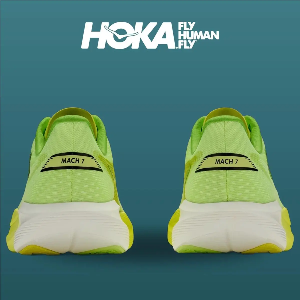Hoka shoes - Mach 7 - Mach - 1171904-NZH - Neon Yuzu/HOKA Citrus 3