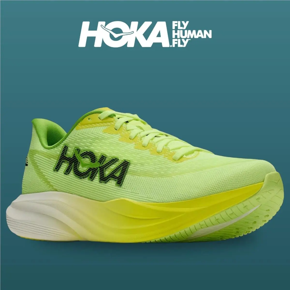 Hoka shoes - Mach 7 - Mach - 1171904-NZH - Neon Yuzu/HOKA Citrus 15