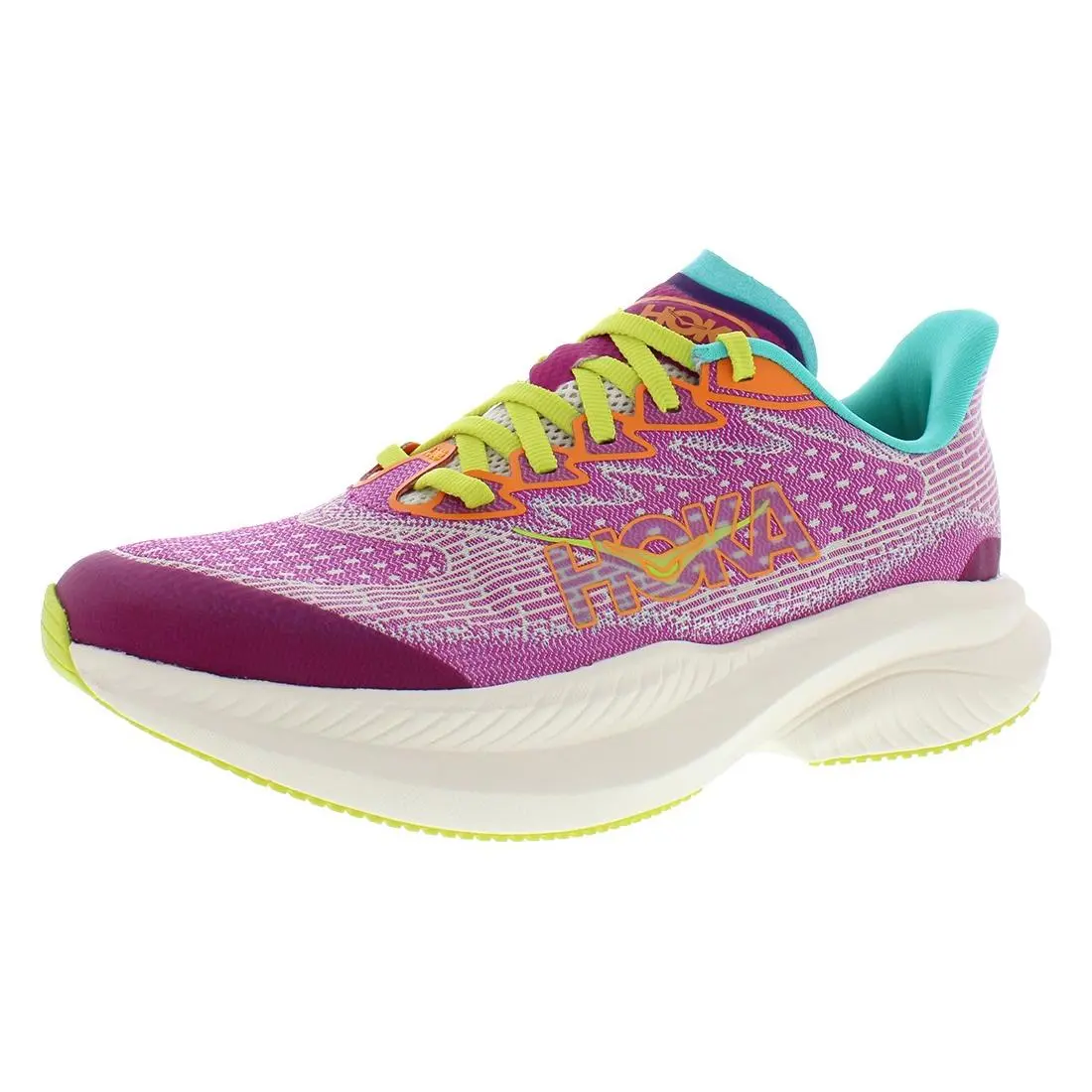 Hoka shoes - Fuchsia/Electric Aqua, Main: Purple 4