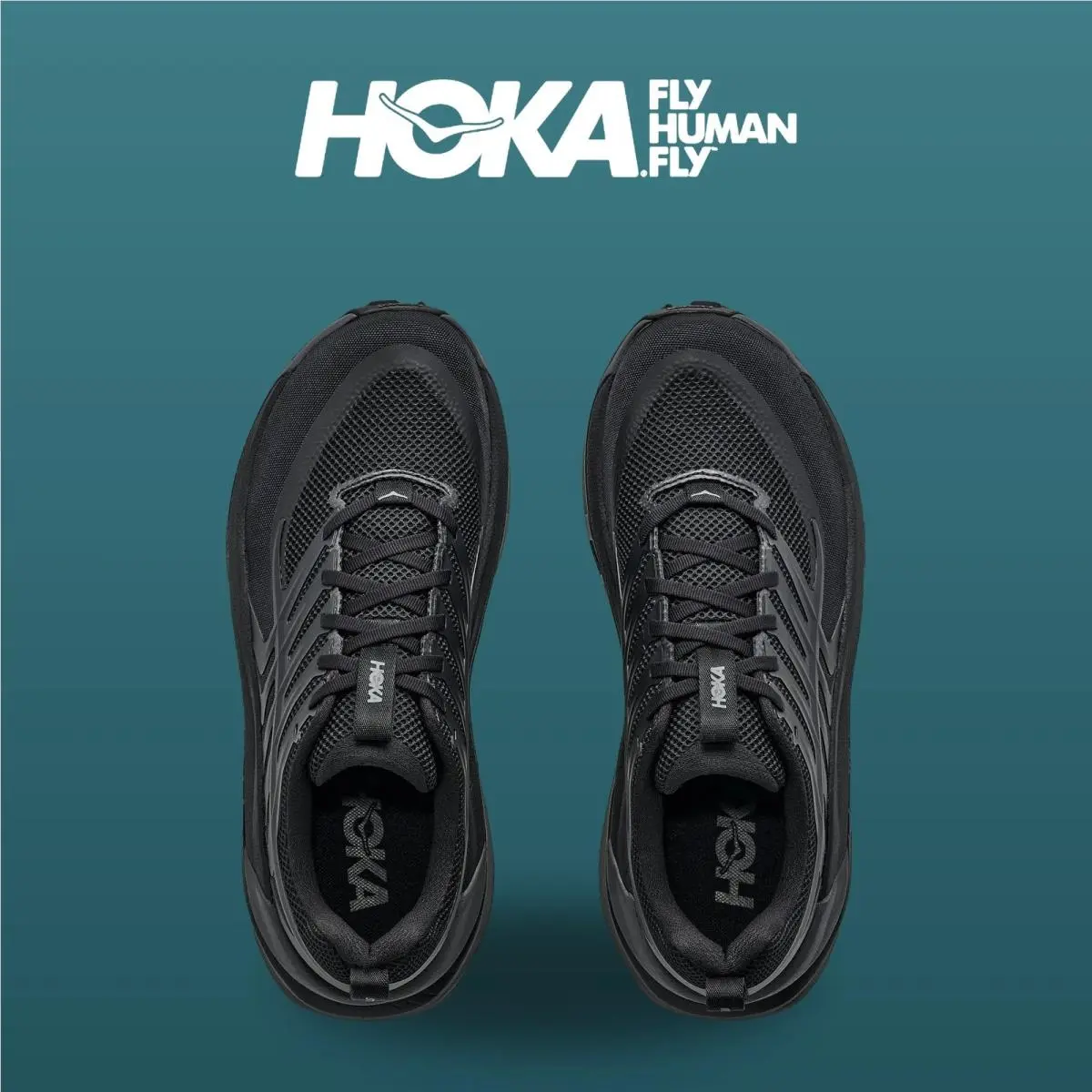 Hoka shoes - Stinson 8 - Stinson - 1176637-BCKT - Black/Outer Orbit 1