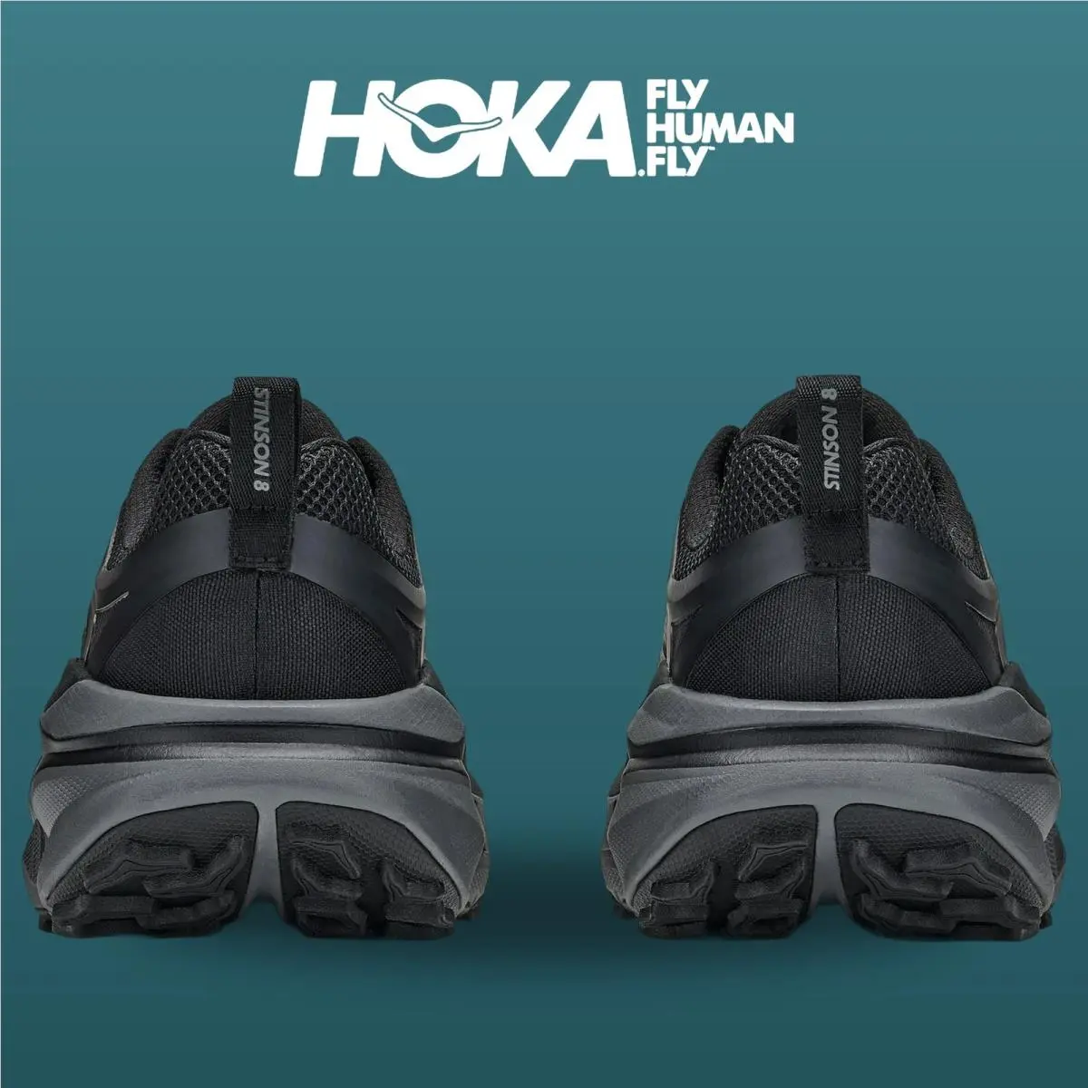 Hoka shoes - Stinson 8 - Stinson - 1176637-BCKT - Black/Outer Orbit 3