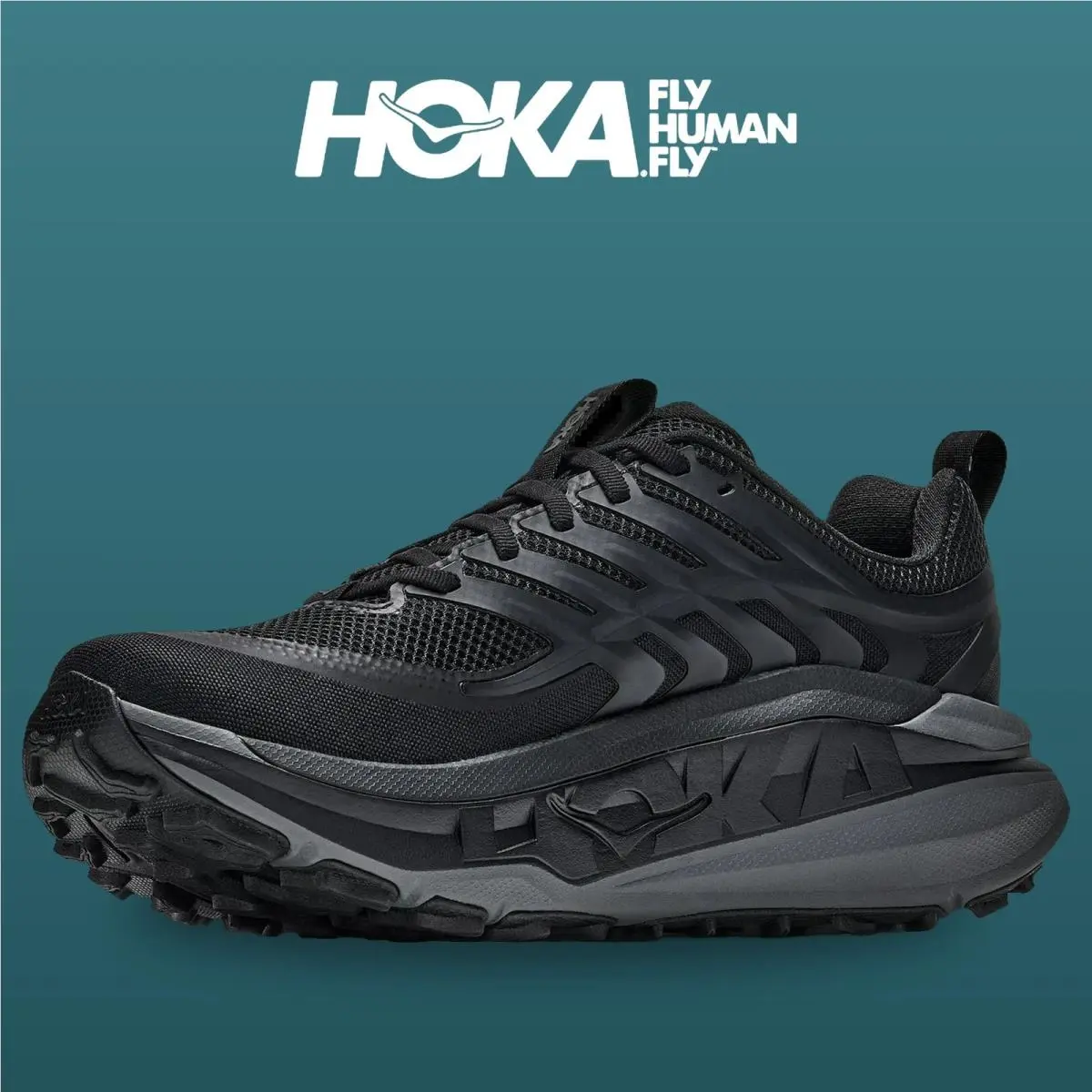 Hoka shoes - Stinson 8 - Stinson - 1176637-BCKT - Black/Outer Orbit 5