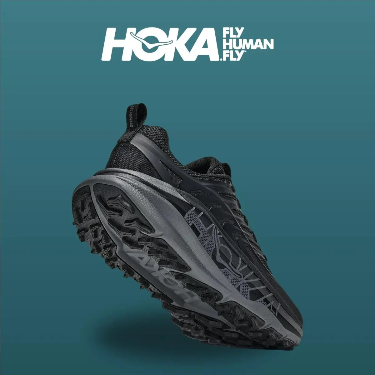 Hoka shoes - Stinson 8 - Stinson - 1176637-BCKT - Black/Outer Orbit 6