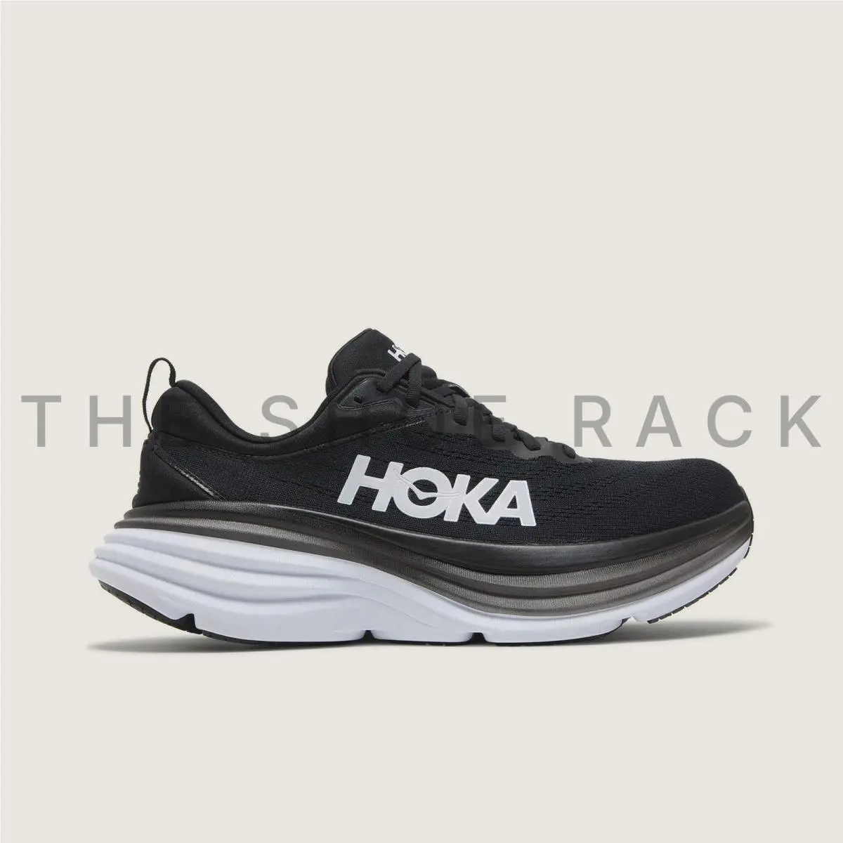 Hoka shoes - Hoka One One Bondi 8 - 1123202-BWHT - Black 0