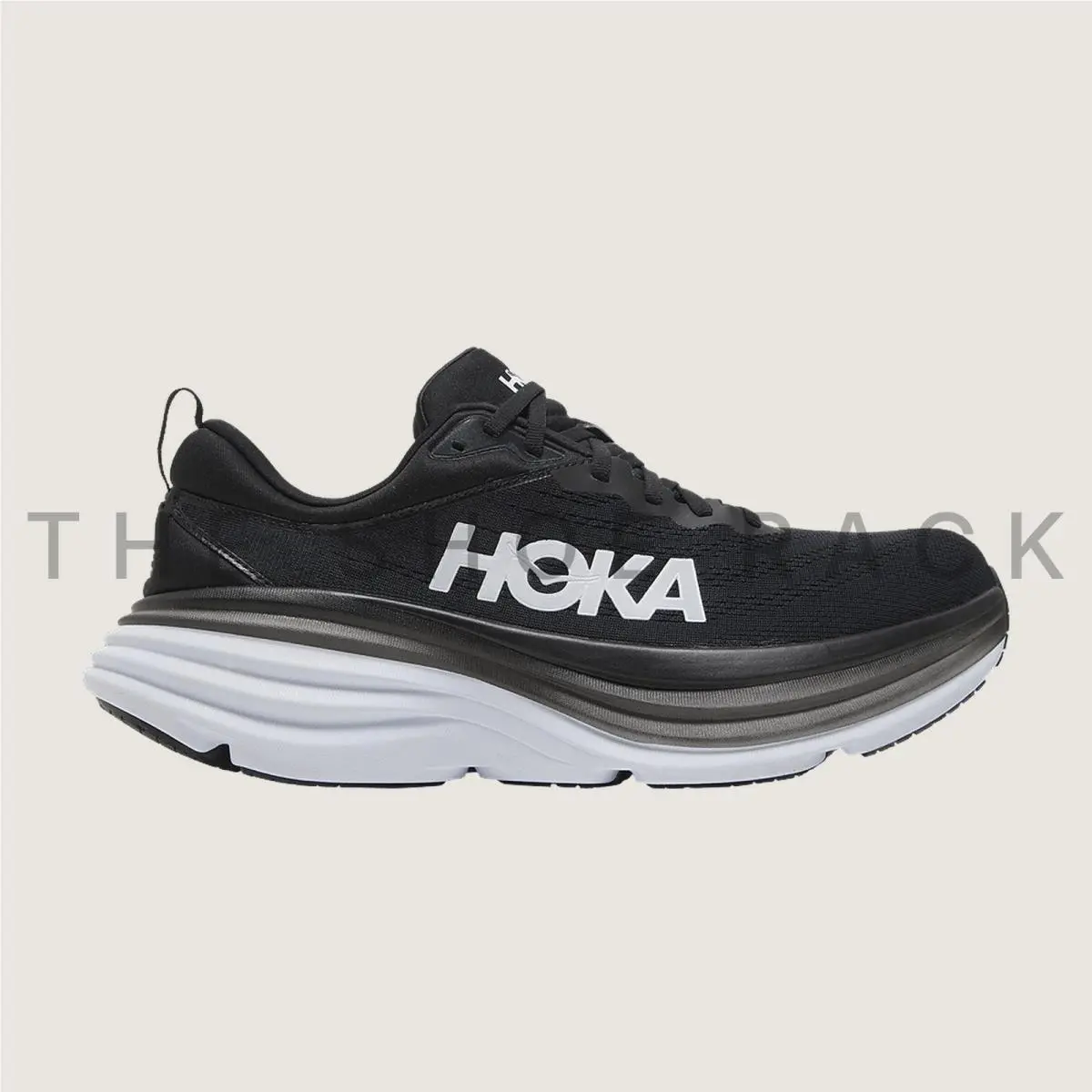 Hoka shoes - Hoka One One Bondi 8 - 1123202-BWHT - Black 8