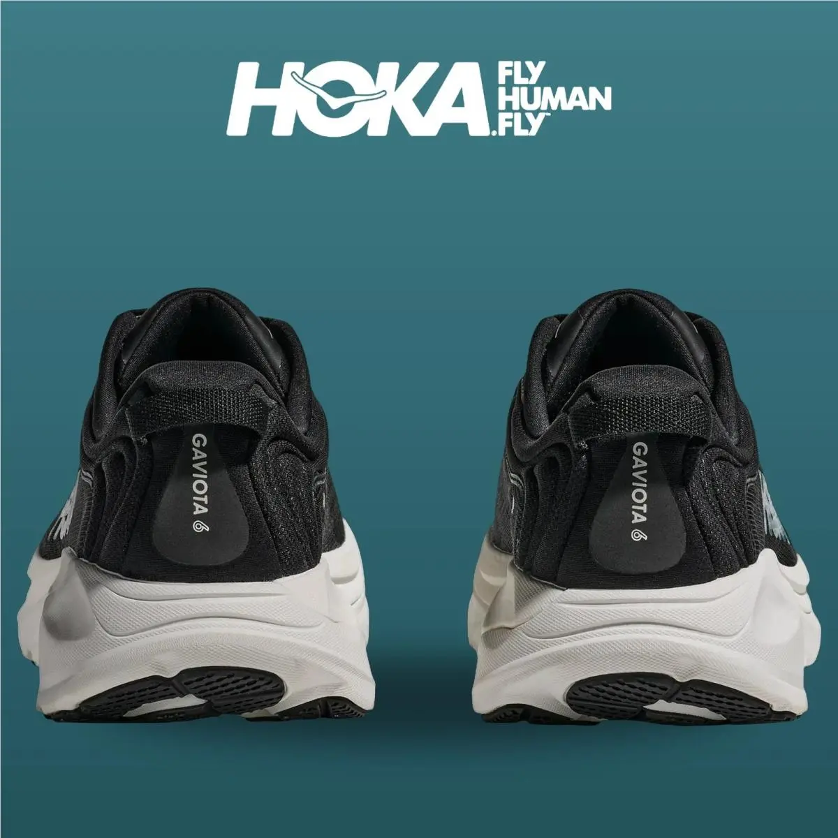 Hoka shoes - Gaviota 6 - Gaviota - 1171932-BWHT - Black/White 14