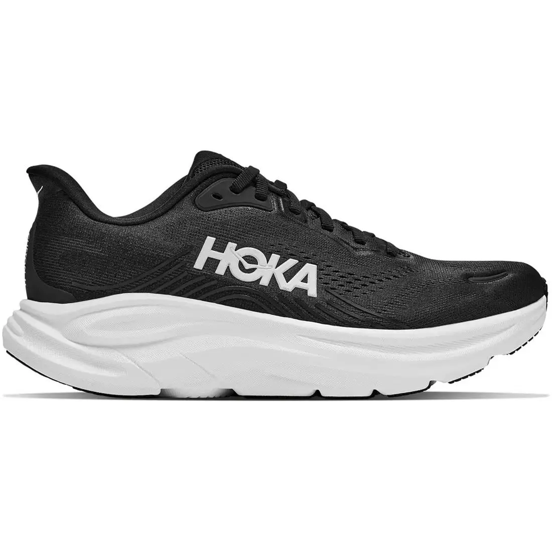 Hoka Women`s Clifton 11 Running Shoes - Black/white