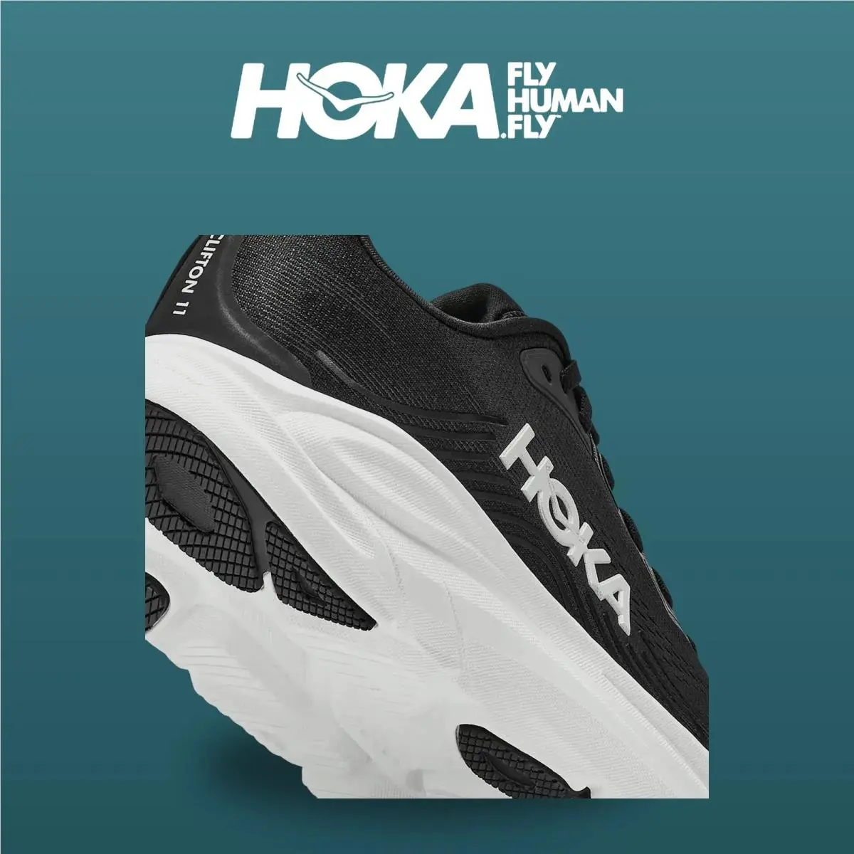Hoka shoes - Clifton 11 - Clifton - 1176573-BWHT - Black/White 1