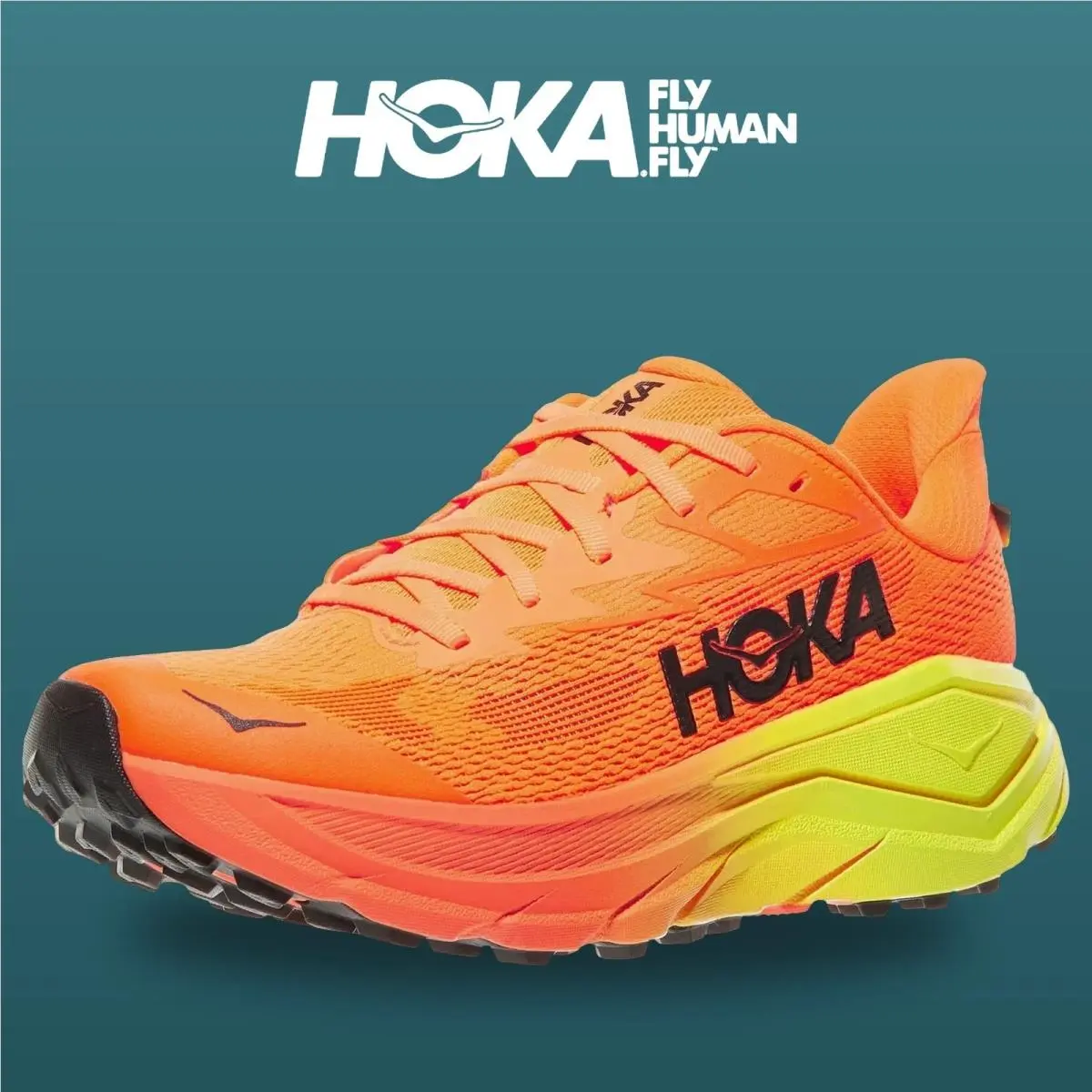 Hoka shoes - Challenger 8 - Challenger - 1168716-NNGR - Neon Tangerine/Citrus 6