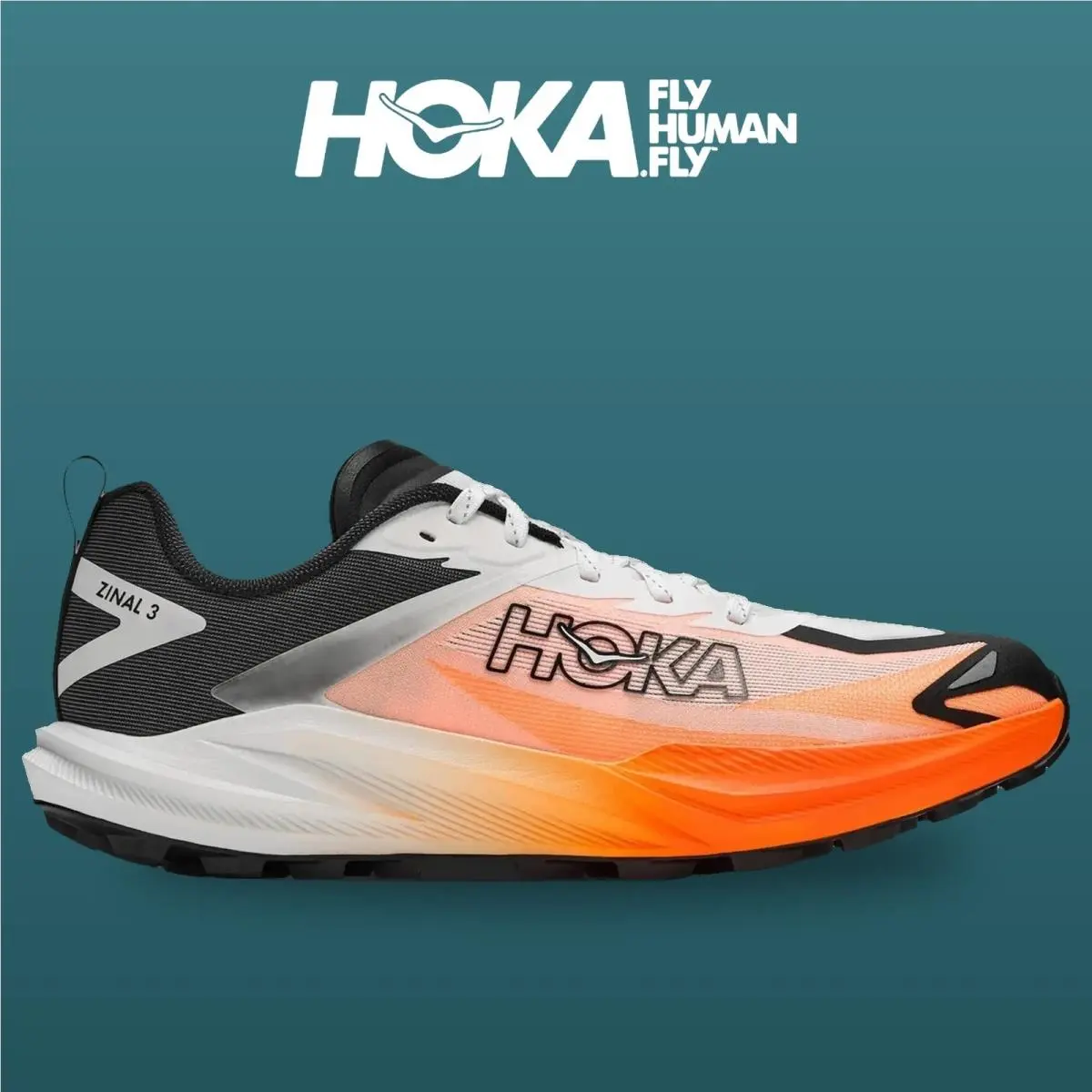 Hoka shoes - Zinal 3 - Zinal - 1171953-FNTN - Frost/Neon Tangerine 11