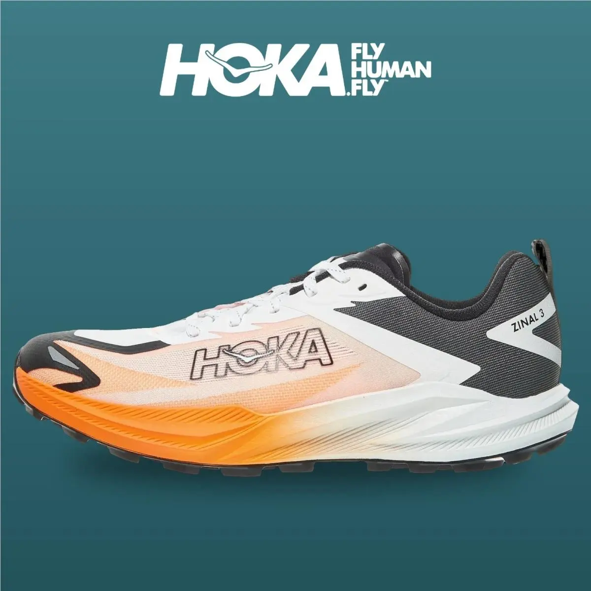 Hoka shoes - Zinal 3 - Zinal - 1171953-FNTN - Frost/Neon Tangerine 6
