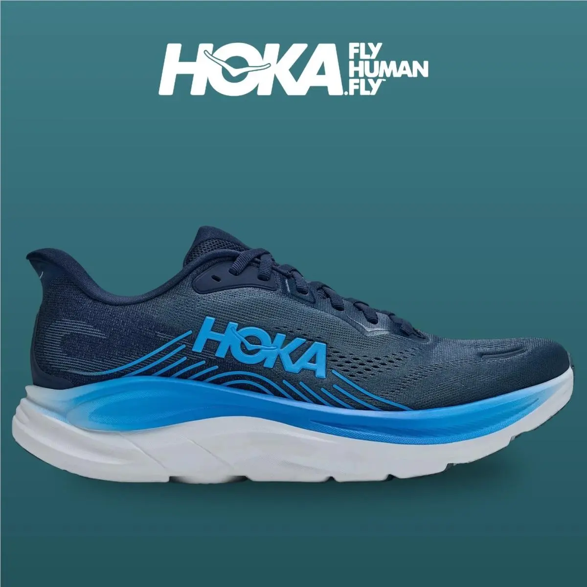 Hoka shoes - HOKA Clifton 11 Wide - Clifton Wide - 1176572-VFD - Varsity Navy/Faded Navy 8