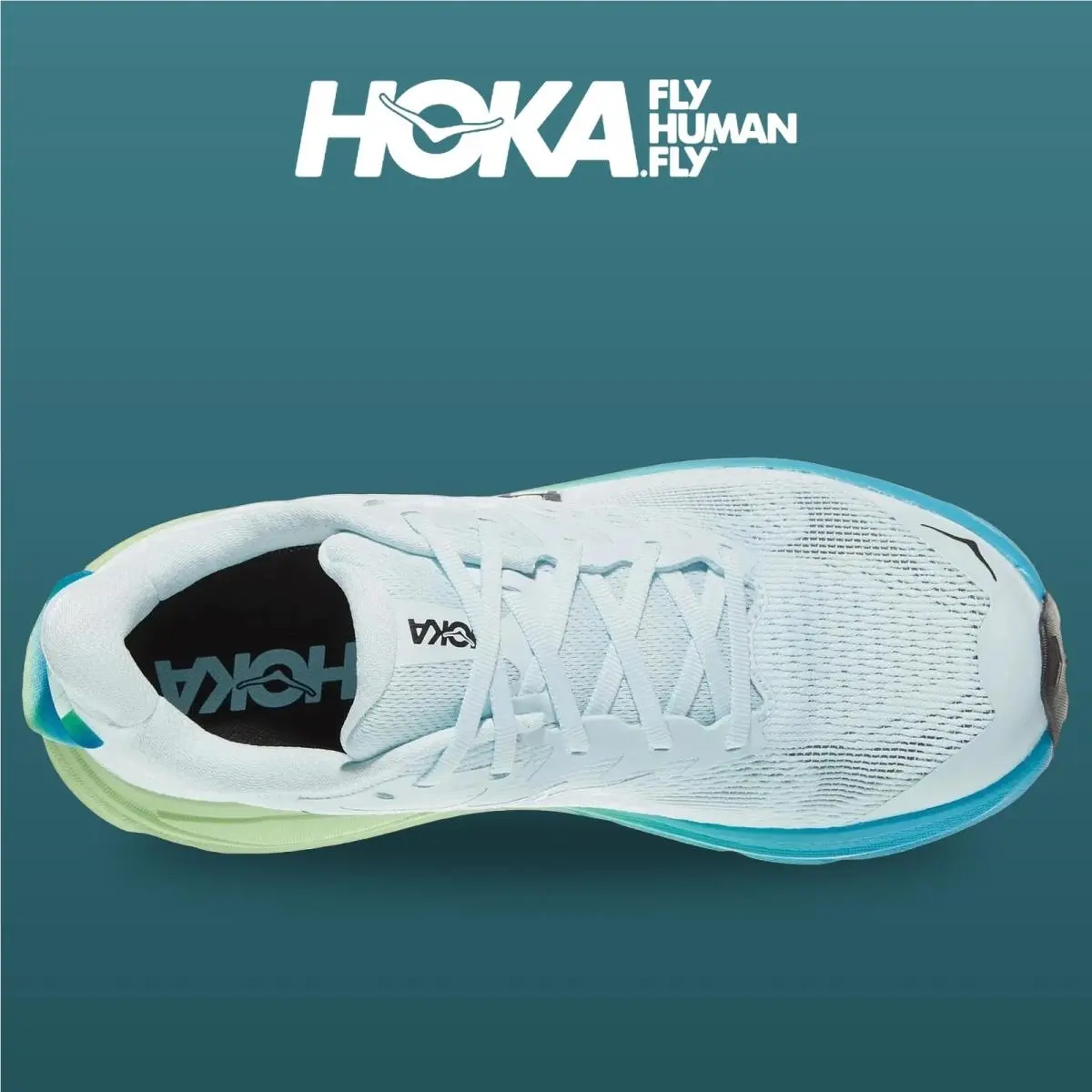 Hoka shoes - Challenger 8 - Challenger - 1168717-GBLT - Glimmering Blue/Tart Apple 2