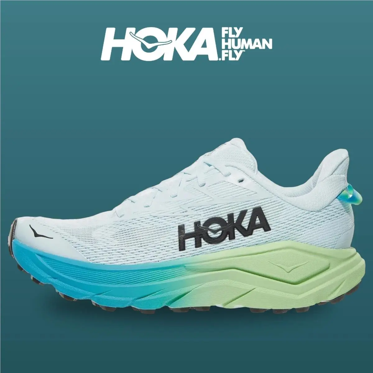 Hoka shoes - Challenger 8 - Challenger - 1168717-GBLT - Glimmering Blue/Tart Apple 5