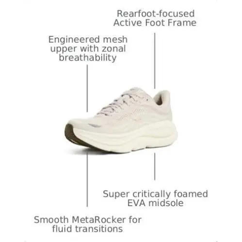 Hoka shoes - HOKA Bondi 9 - Bondi - 1162012-RRCK - River Rock Grey/Alabaster 1